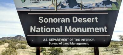 Sonoran National Park sign.