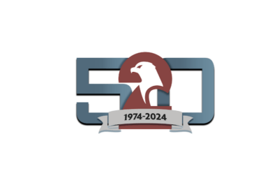 SAF 50th Anniversary logo.