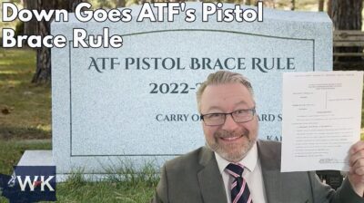 Washington Gun Law president celebrates defeat of pistol brace rule.
