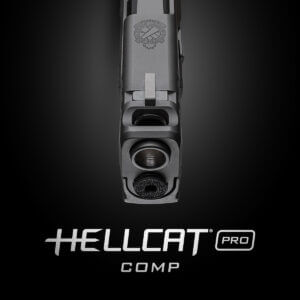 The Hellcat Pro Comp OSP 9mm pistol.