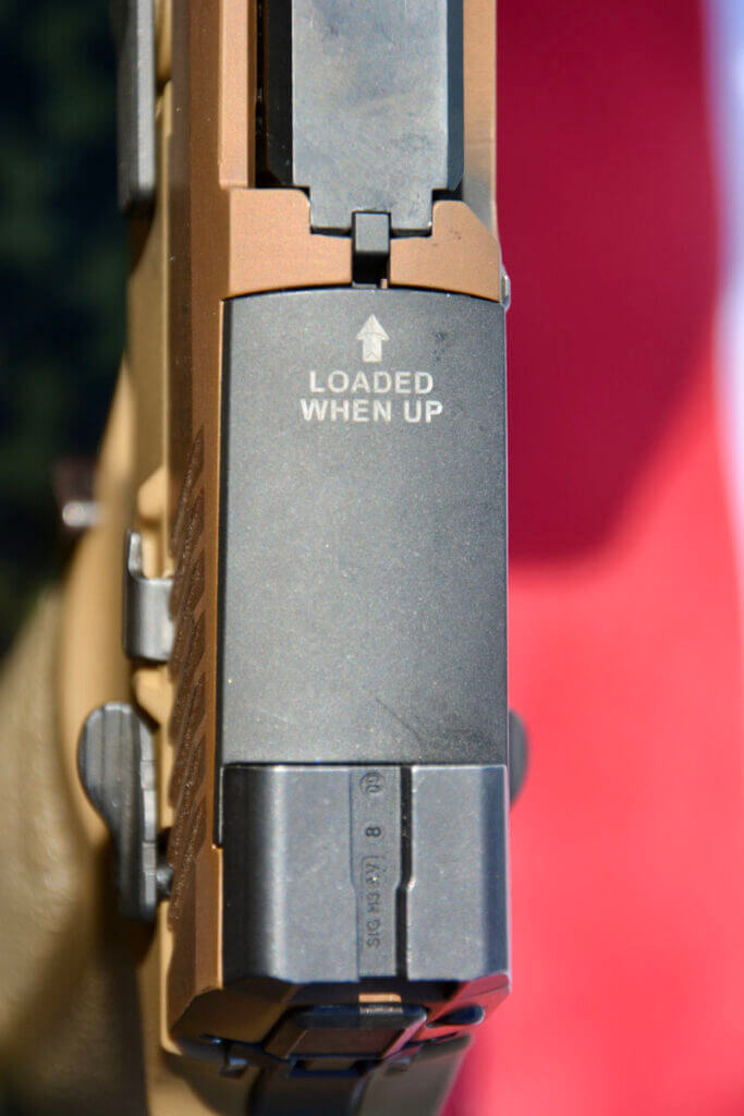 Loaded Chamber Indicator on Sig Sauer handgun