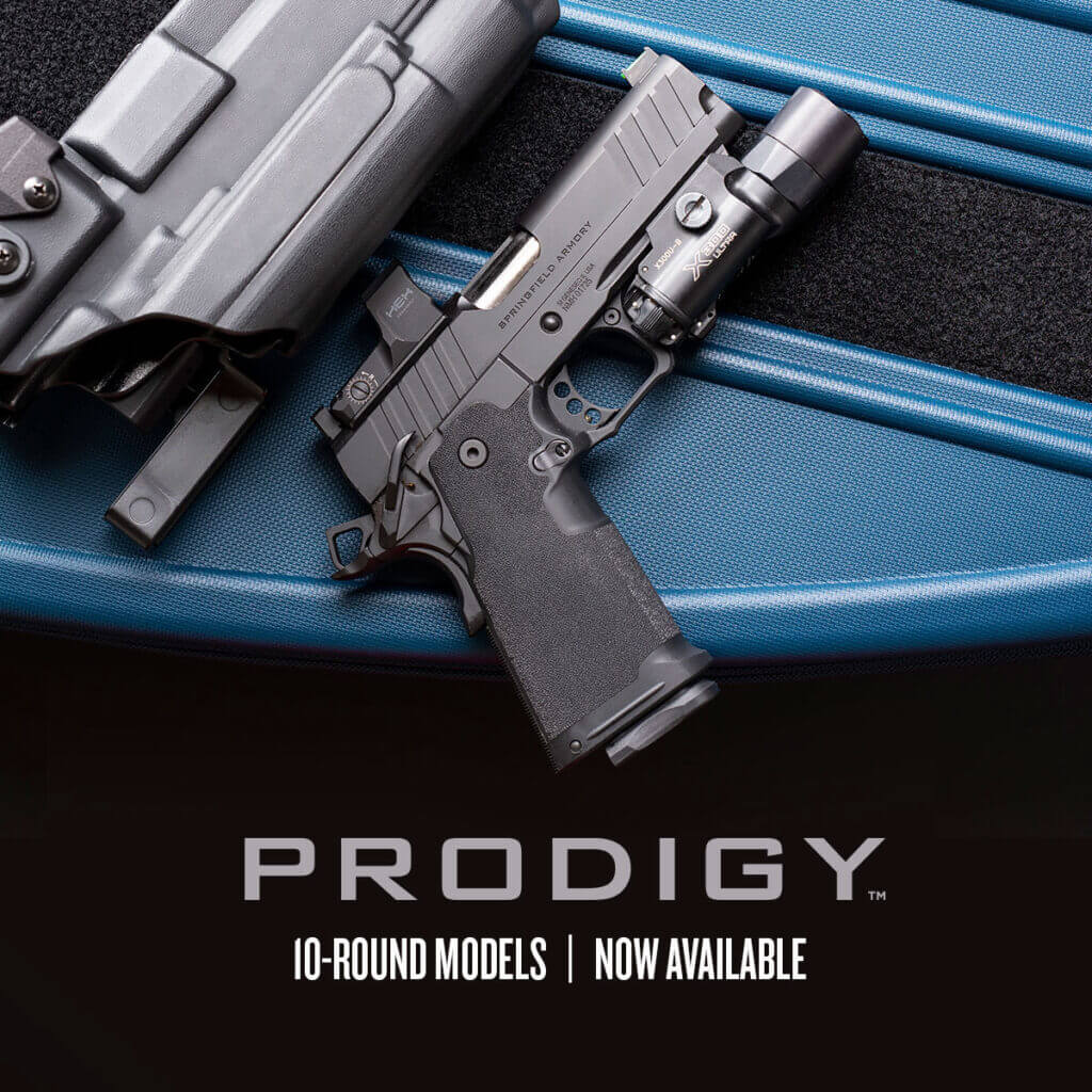 Prodigy 1911 in 10 rounds. 