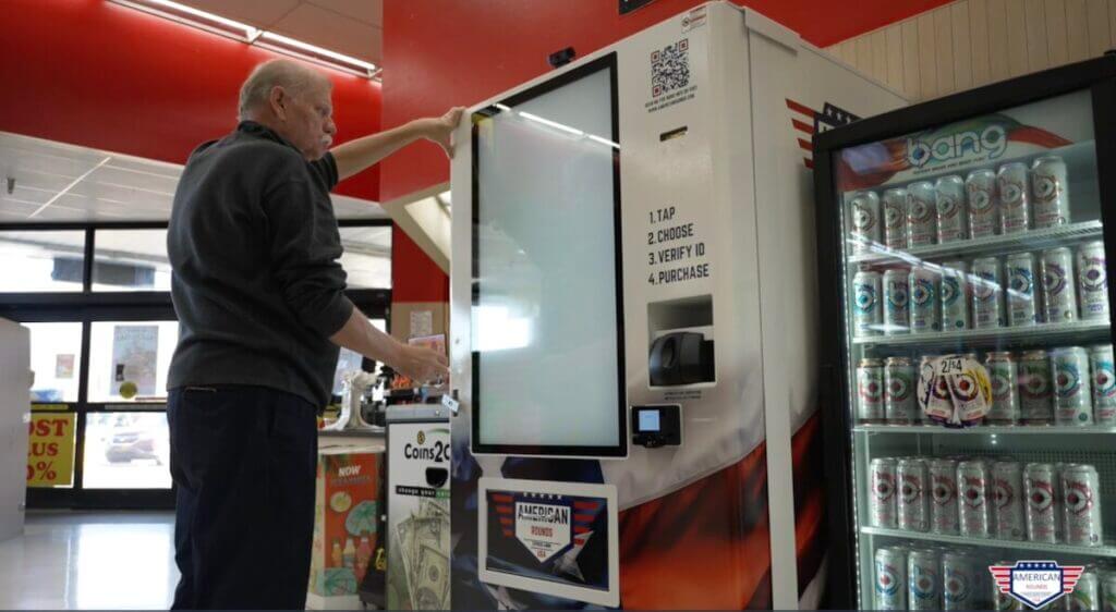 A vending machine that sells ammo.