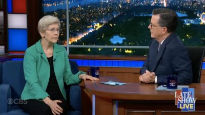 Sen. Warren appears on "The Late Show with Stephen Colbert."