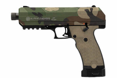 A Hi Point pistol in a new camo pattern.