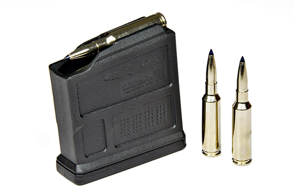 AICS-style magazine with 6.5 Creedmoor ammunition