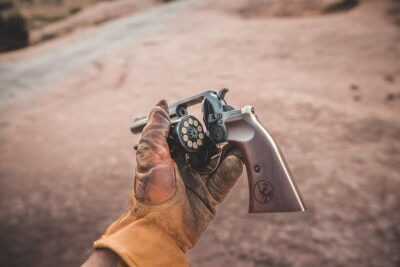 A rimfire Golden Boy Revolver.