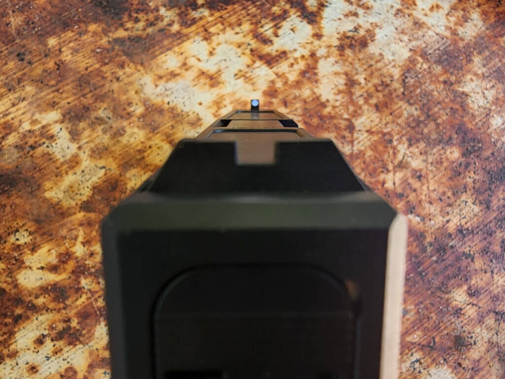 front sight on handgun