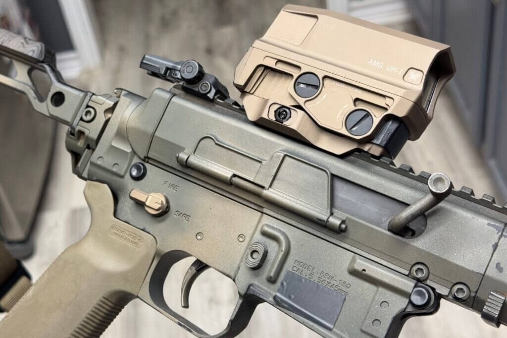 Aero Precision EZ Takedown pins installed on rifle