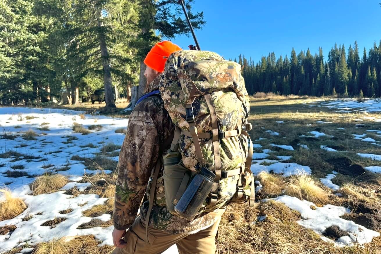 Mystery Ranch Metcalf 75 hunting backpack loaded with camp gear, best hunting backpack overall