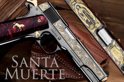 SK Guns celebrates the folk saint of Santa Muerte.