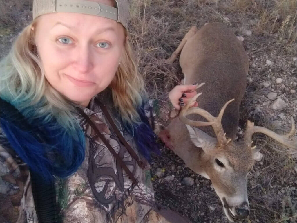 whitetail deer taken with lever gun