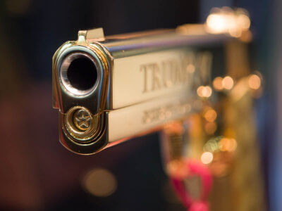 You Have to See This Gold-Plated Trump 1911! — SHOT Show 2025