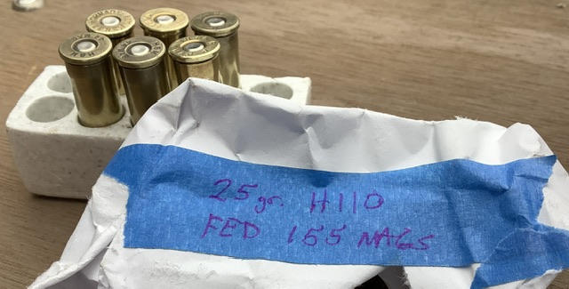 6 rounds of ammo using cutting edge bullets