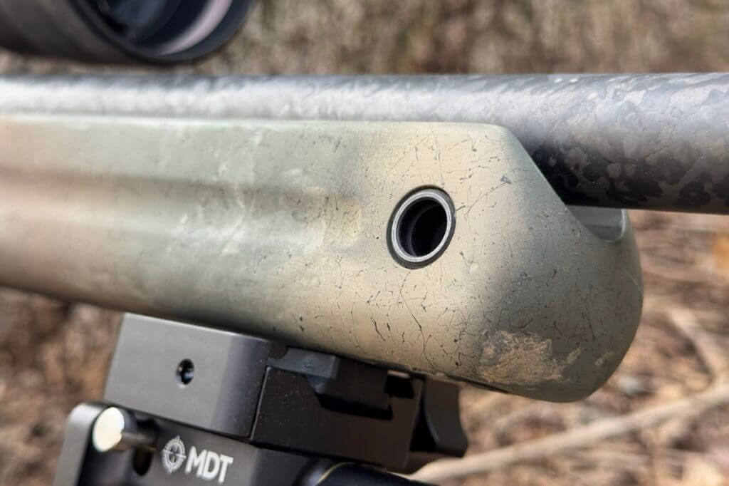 Steel QD insert on Savage rifle