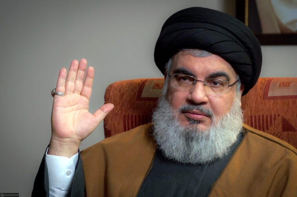 Hassan Nasrallah photo used to illustrate Hezbollah leadership during and after the 1980s