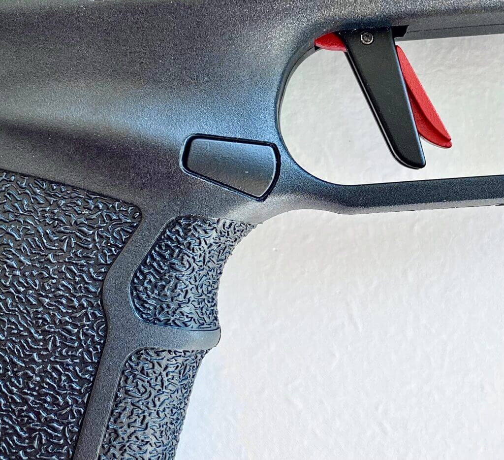 undercut for stability on pistol