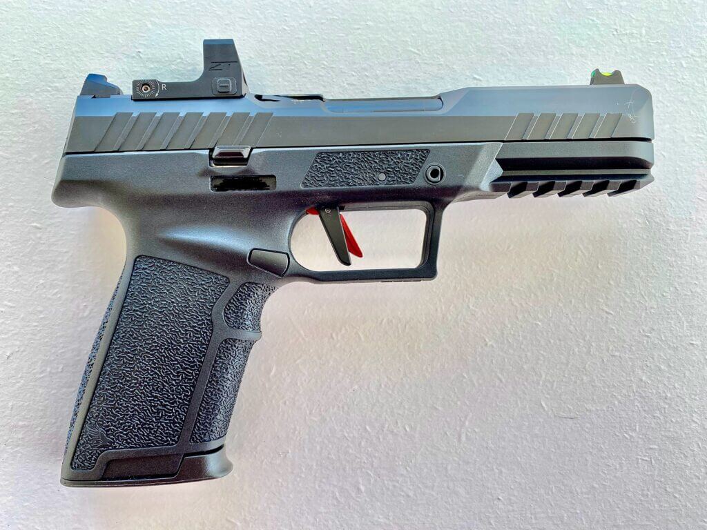 carbon steel slide and poly framed barrel pistol from SDS Arms