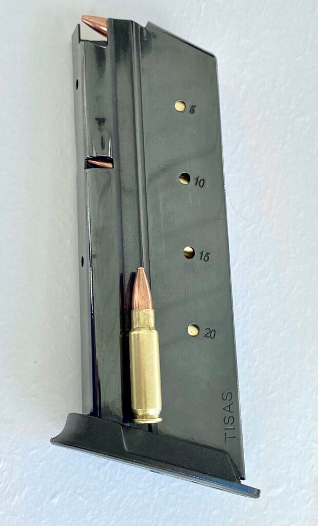 20+1 ammo capacity magazine