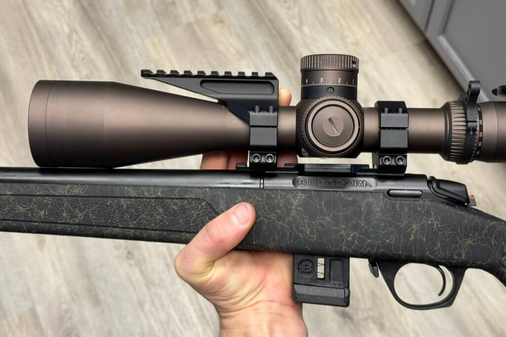 rifle rail with optic