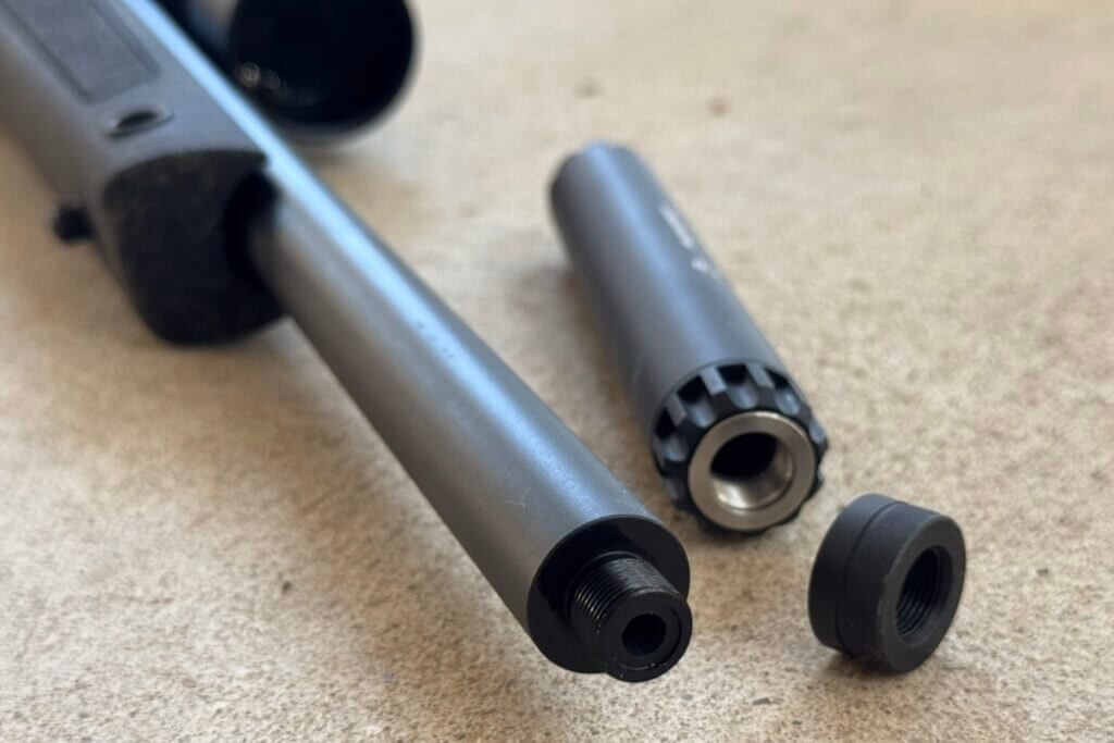 The barrel utilizes 1/2 x 28 threads for mounting suppressors, brakes, and tuners