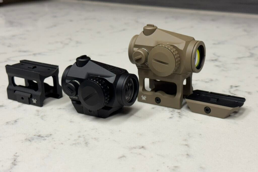 black and tan Vortex Crossfire green dots