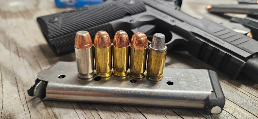 5 different types of ammo used in the XCarry