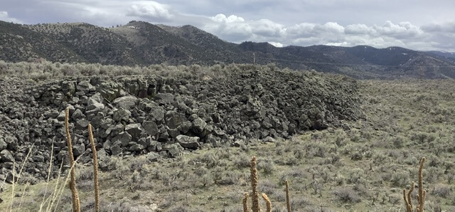 Rockchuck habitat - lava wall