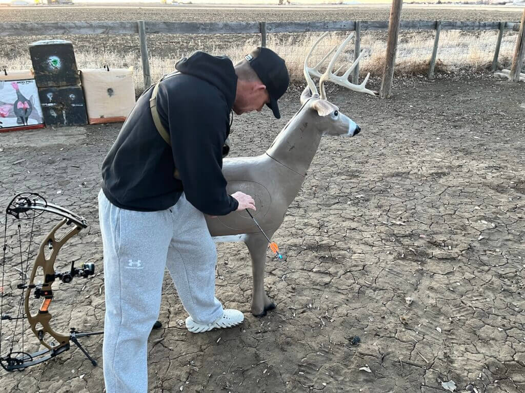 Delta McKenzie Big Daddy QuivAR Buck 3D archery target for target panic practice