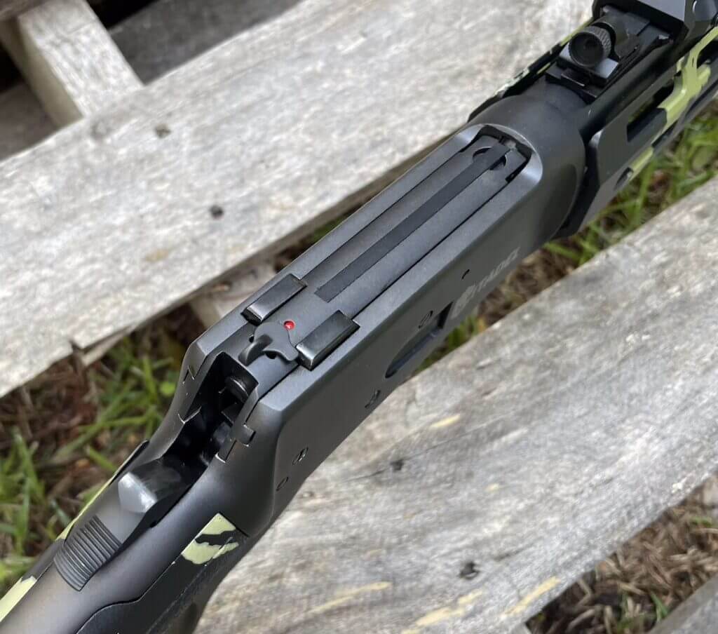 The action on a lever action