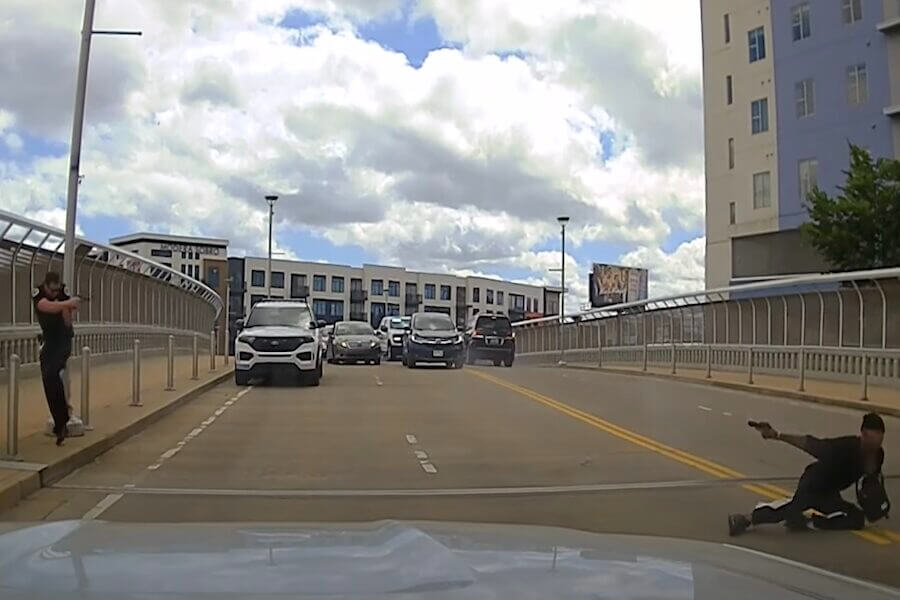 Shooting on a Nashville bridge.