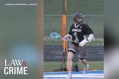 The victim of the shooting playing Lacrosse.