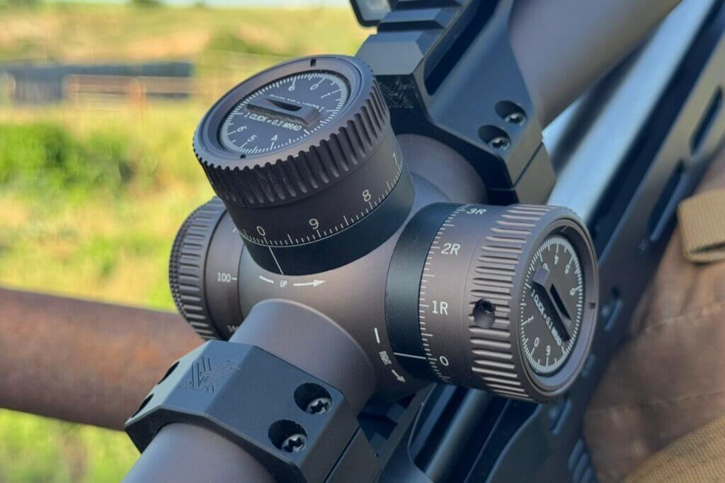 top of rifle scope