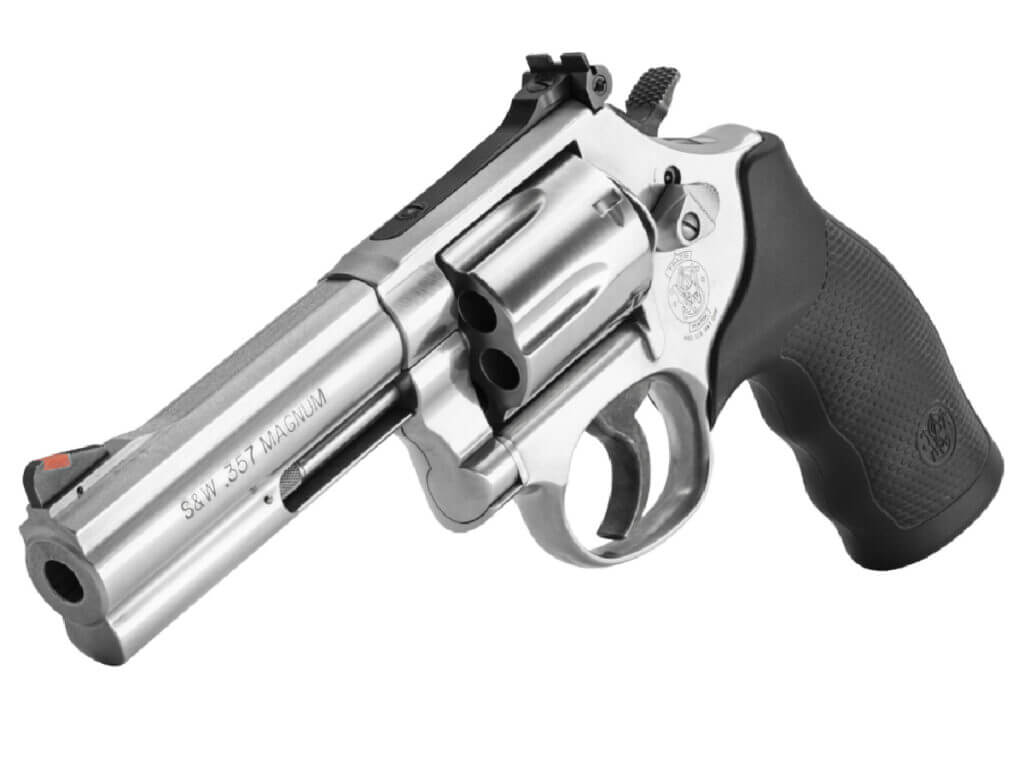 revolver with rubber grip