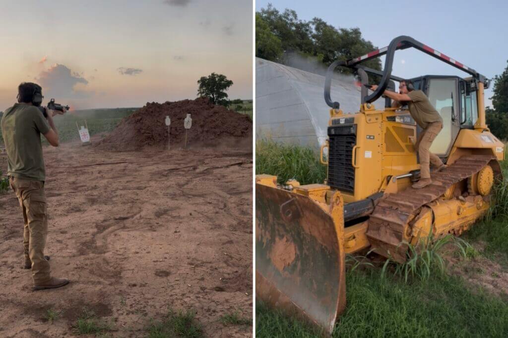 man shooting Stealth Hunter rifle