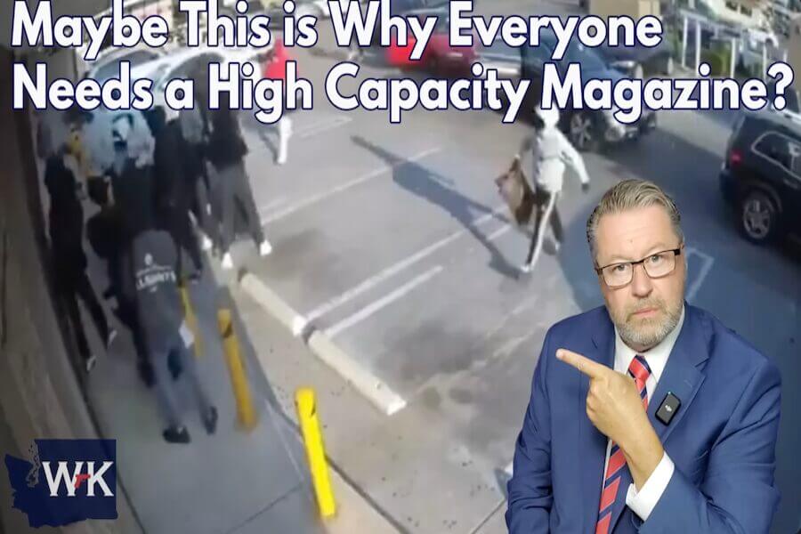 Kirk of WGL looks at video of thieves robbing a jewelry store in California.