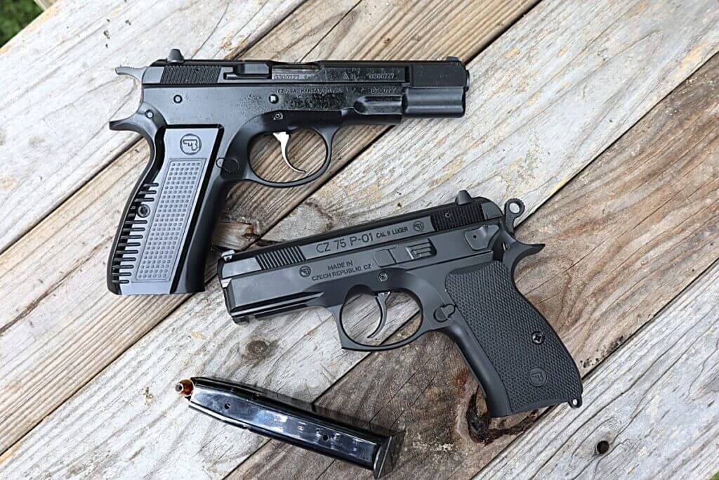 cz 75 and p01 pistol