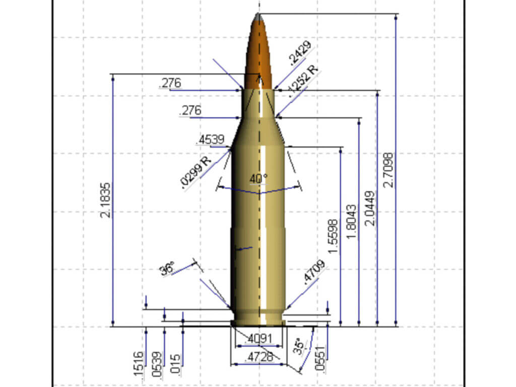 243 Winchester cartridge dimensions and data chart from Accurate Shooter
