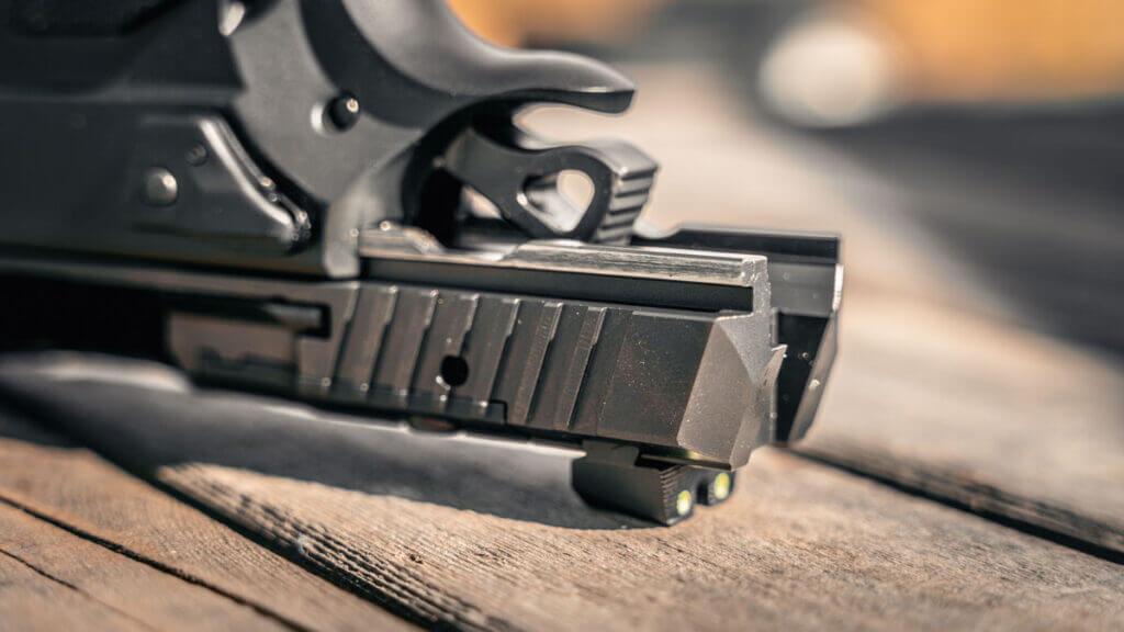 CZ Shadow 2 Carry inside the frame slide rails