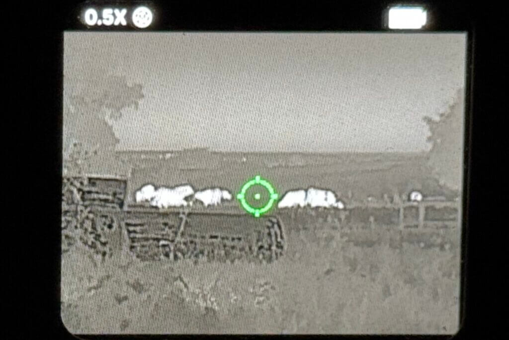 screen with greet dot