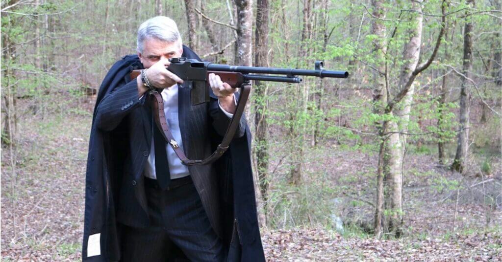 old man with a gun. Walter Walsh