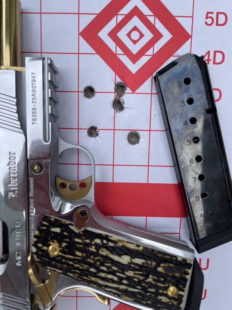 Girsan mc 1911 Liberador with target