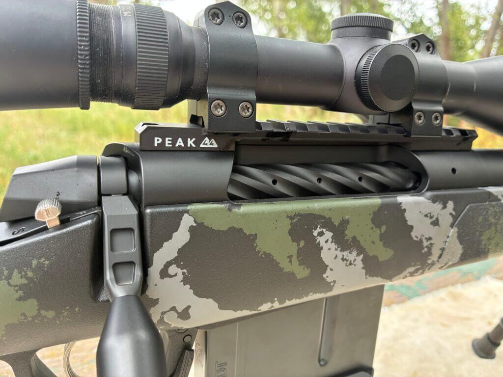 Weatherby 307 Range XP with Peak 44 Picatinny scope rail installed