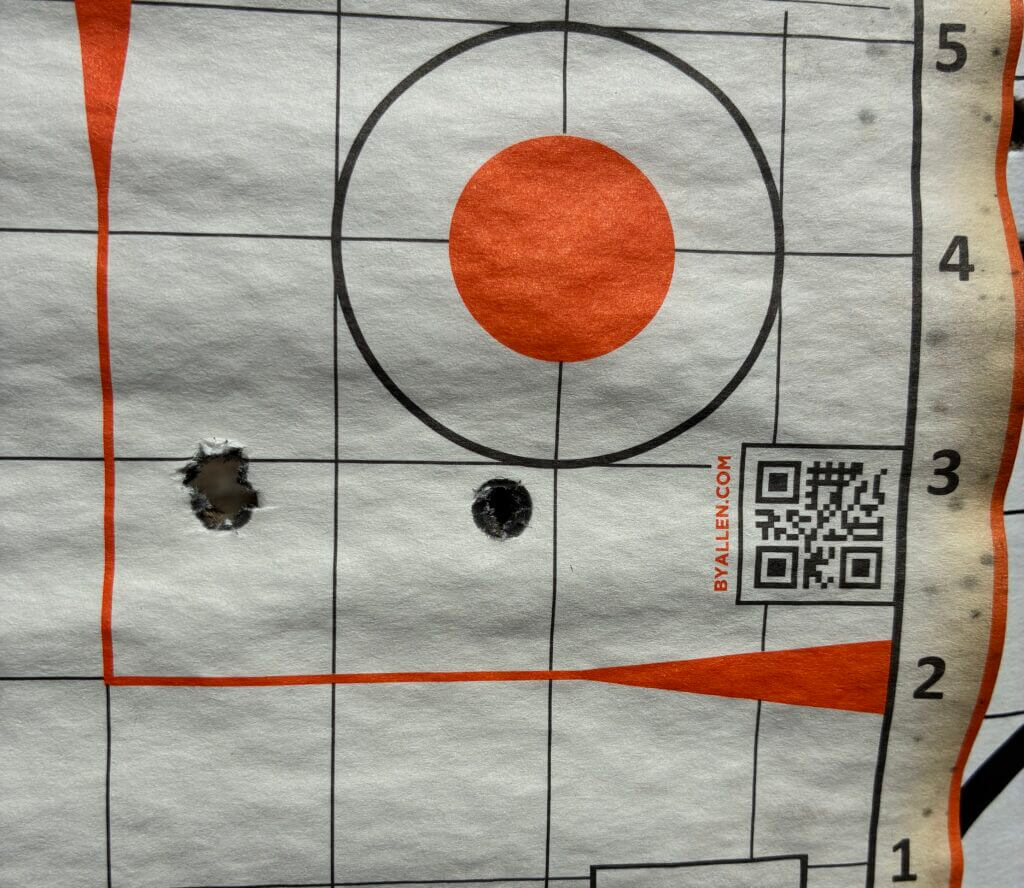 Weatherby 307 Range XP group with Hornady Match 180 ELDM