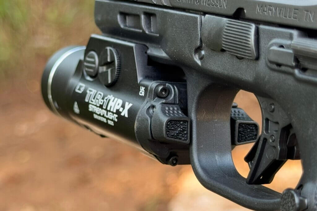 TLR-1 HP-X rear ambidextrous paddles close up