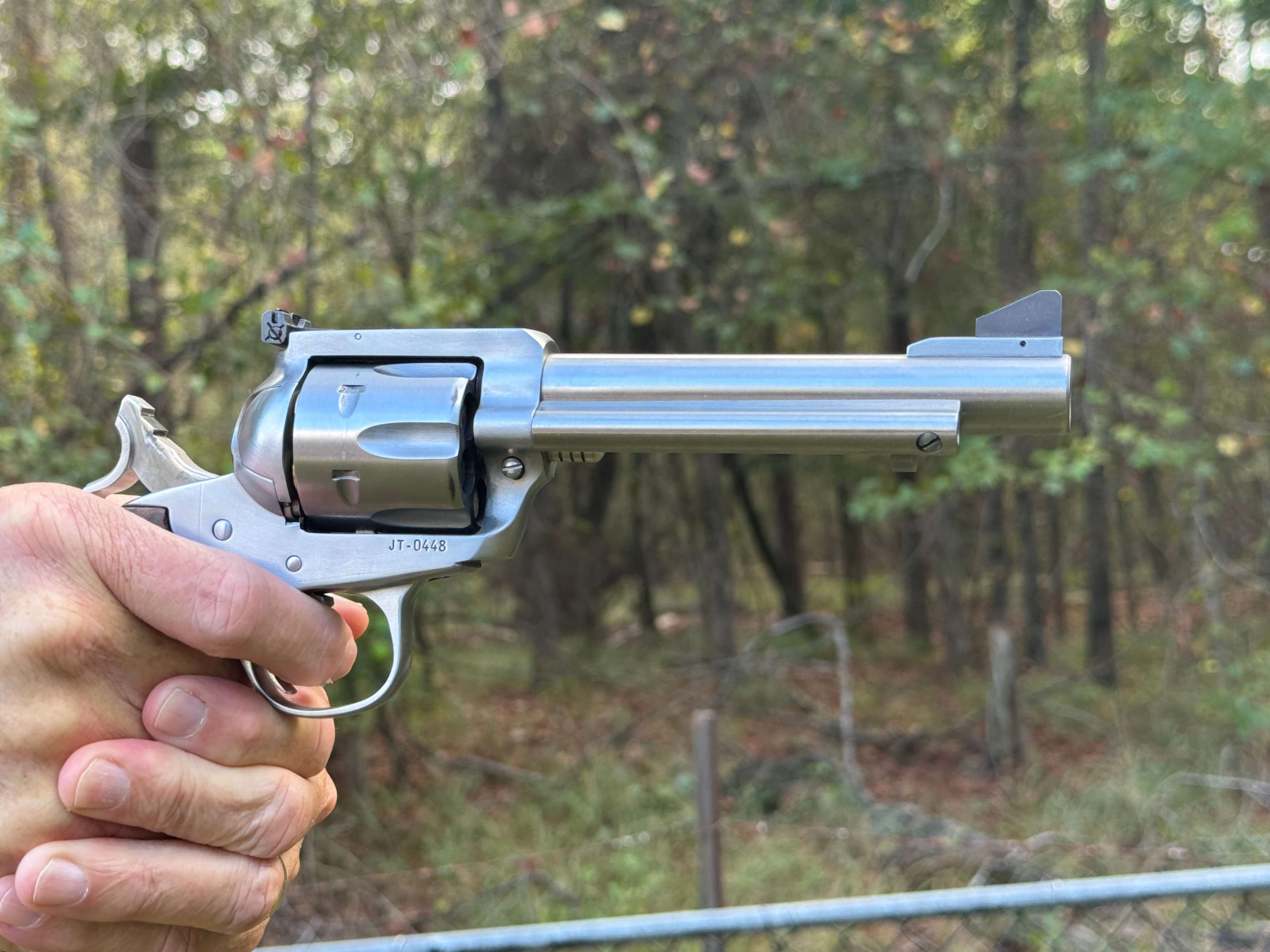 Ruger Blackhawk Flattop Bisley Taffin Perfect Packin Pistol firing .45 Colt, best Ruger revolver in .45 Colt