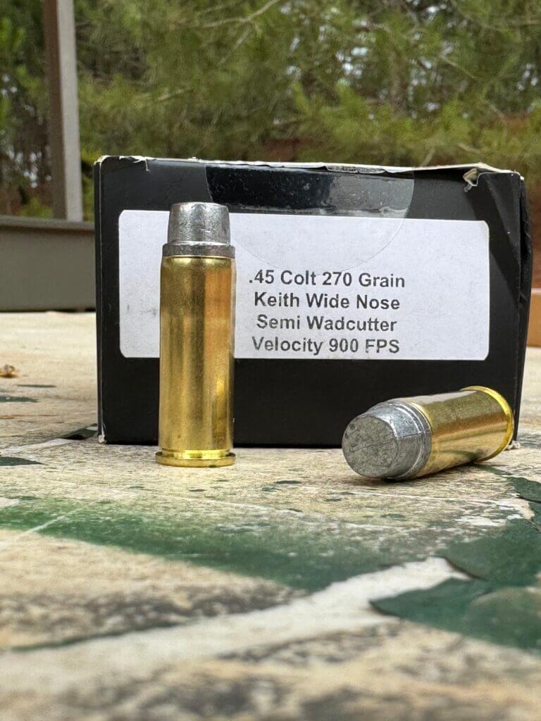 Lost River 270 grain Keith style semi wadcutter .45 Colt ammunition
