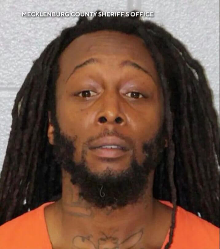 Mugshot of DeCarlos Brown after the Charlotte light rail murder case