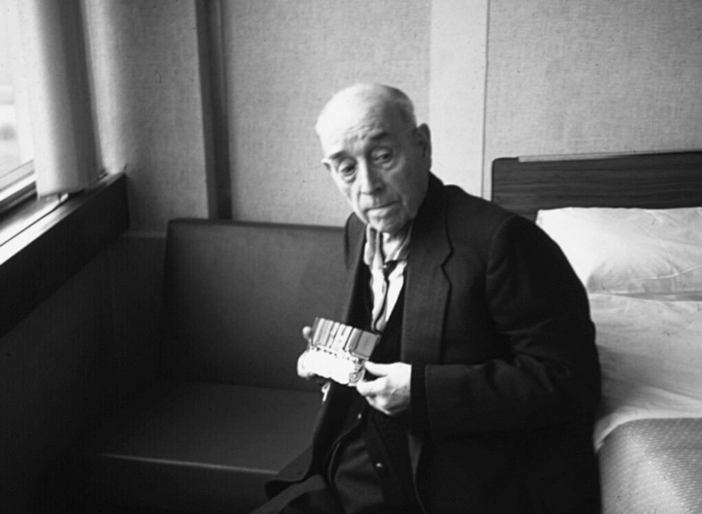 Elder Henry Tandey later in life, decorated WW1 veteran and longtime Triumph employee