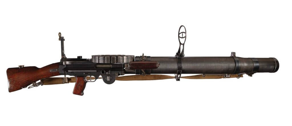 Lewis gun close up, WW1 light machine gun tied to Henry Tandey action at Marcoing in 1918